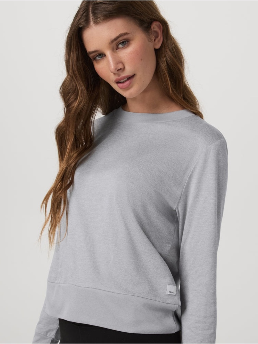 Vuori Daydream Crew Shirt Gray PTP 19”